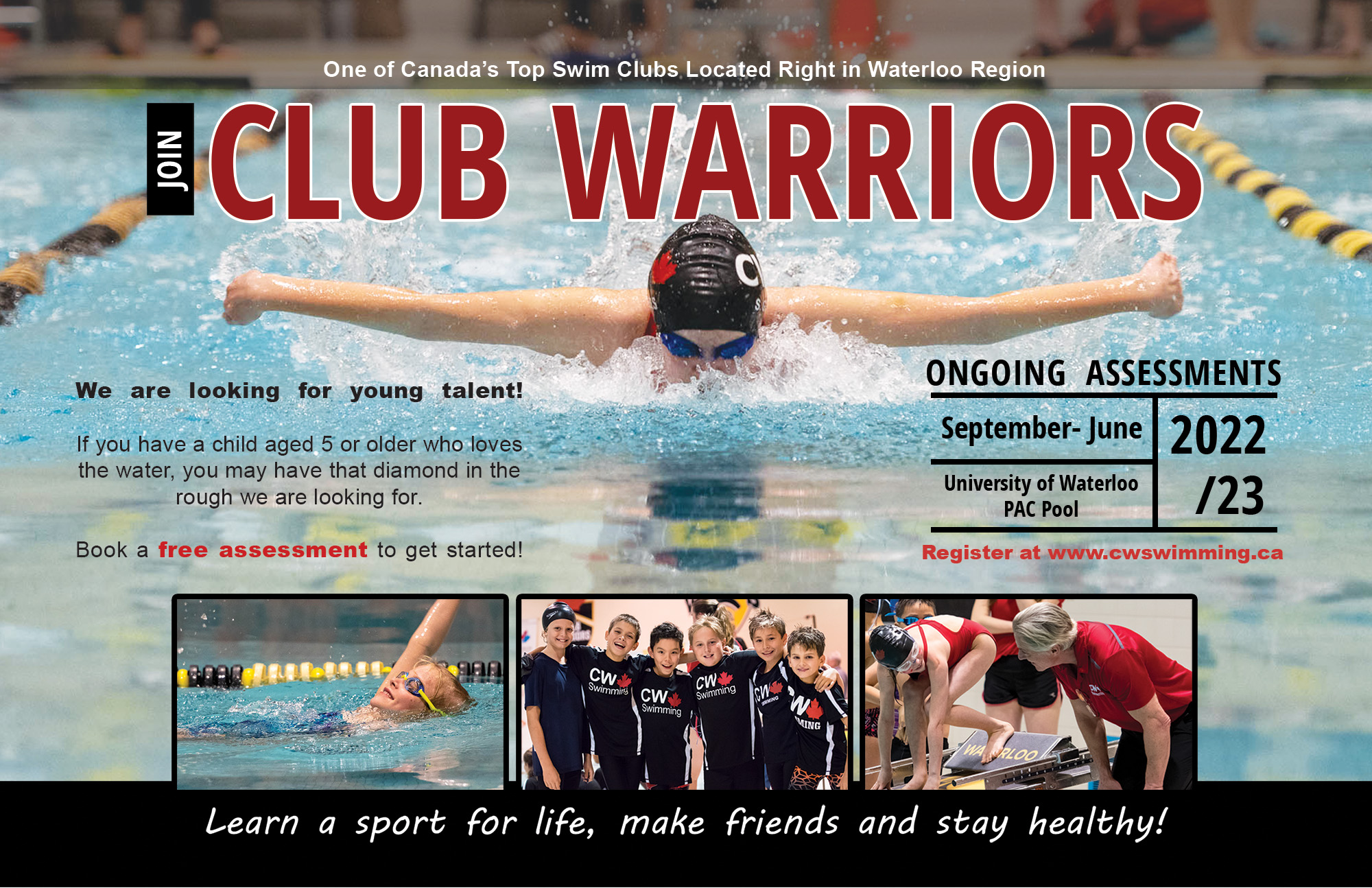 Join Club Warriors. Book an assessment today!