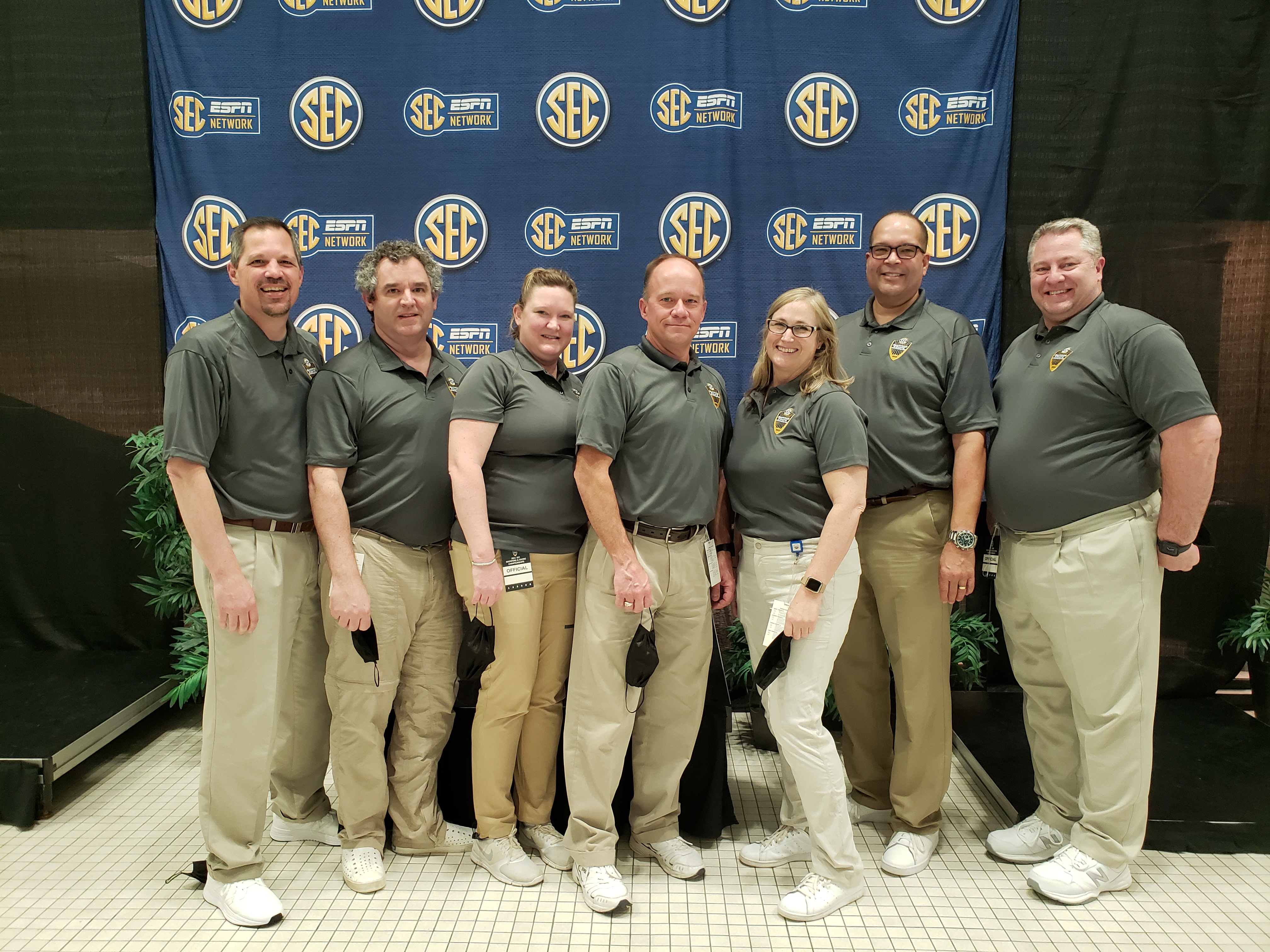 Ozark Officials at 2021 SEC Men's Campionship