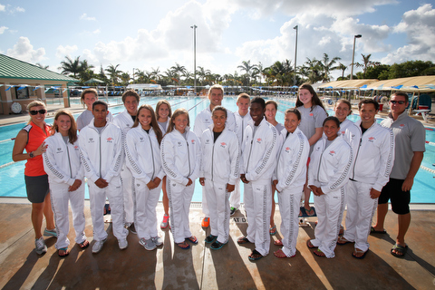 Swim team in south Florida