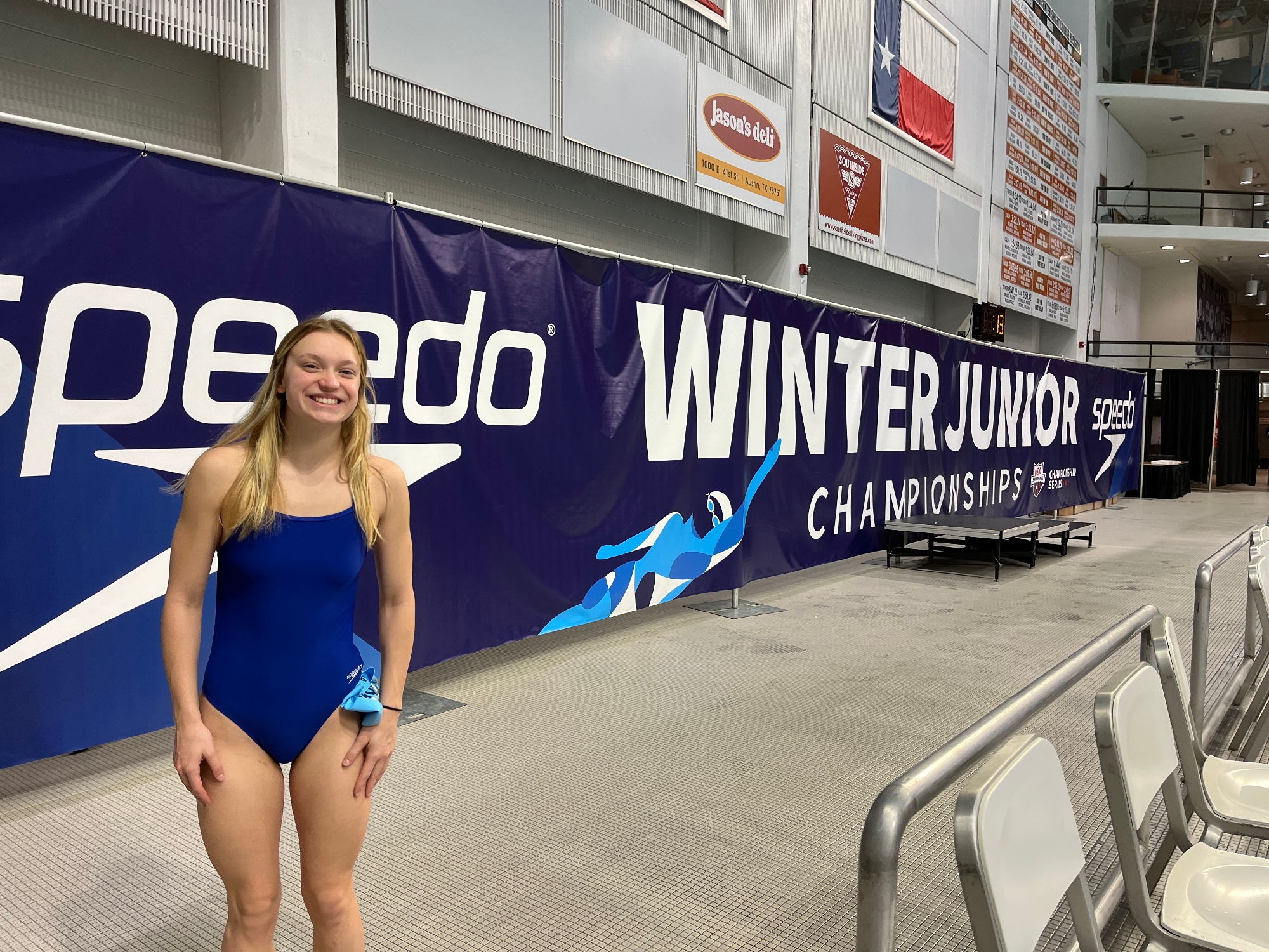 PSC Swimmer Hannah Cousins at USA Swimming Winter Junior Nationals