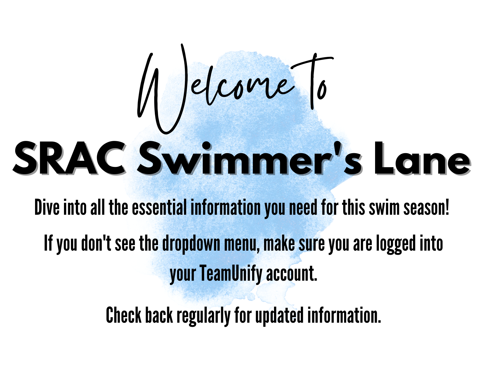 Welcome to SRAC Swimmer's Lane