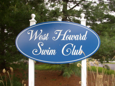 West Howard Swim Club Sign